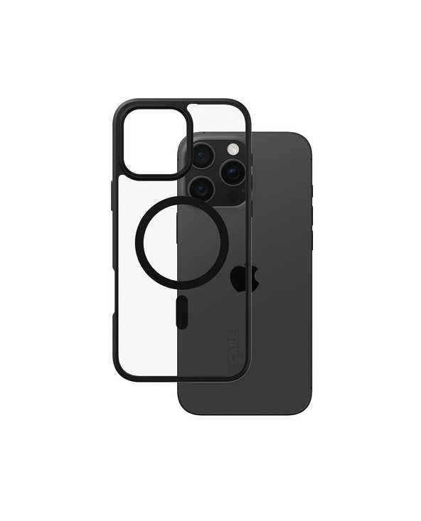 PanzerGlass CARE by  Flagship Case Transparent Urban Combat w. Black Frame & MagSafe iPhone 16 Pro Max coque de protection pour 