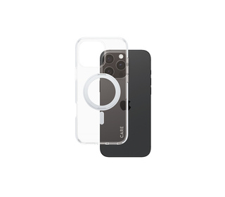 PanzerGlass CARE by  Feature Case Transparent w. Silver Kickstand & MagSafe iPhone 16 Pro Max coque de protection pour téléphone