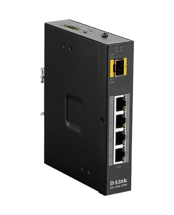 D-Link DIS‑100G‑5PSW Non-géré L2 Gigabit Ethernet (10/100/1000) Connexion Ethernet, supportant l'alimentation via ce port (PoE) 