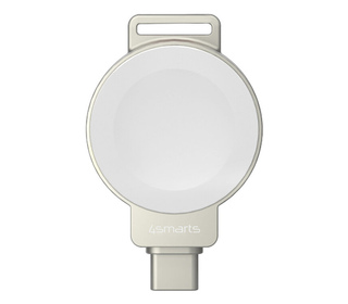 4smarts 541476 chargeur d'appareils mobiles Smartwatch Marron, Argent, Blanc USB Recharge sans fil Intérieure, Extérieure