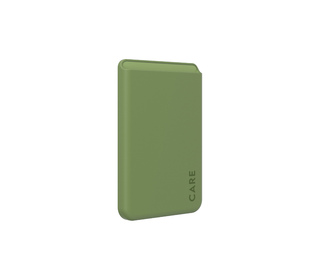 PanzerGlass CARE by  Fashionable Card Holder Green iPhone coque de protection pour téléphones portables Housse Transparent