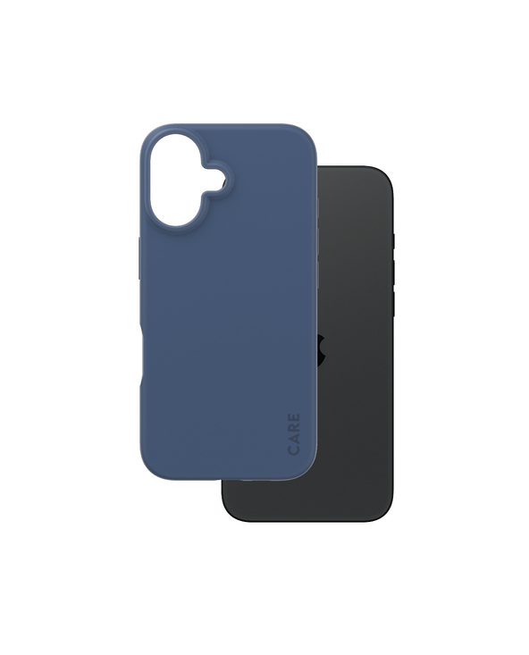 PanzerGlass CARE by  Fashionable Case Blue iPhone 16 coque de protection pour téléphones portables Housse Bleu