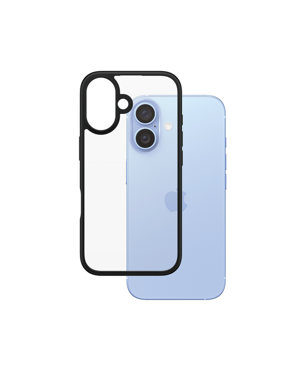 PanzerGlass  HardCase Transparent w. Black Frame iPhone 16 coque de protection pour téléphones portables Housse