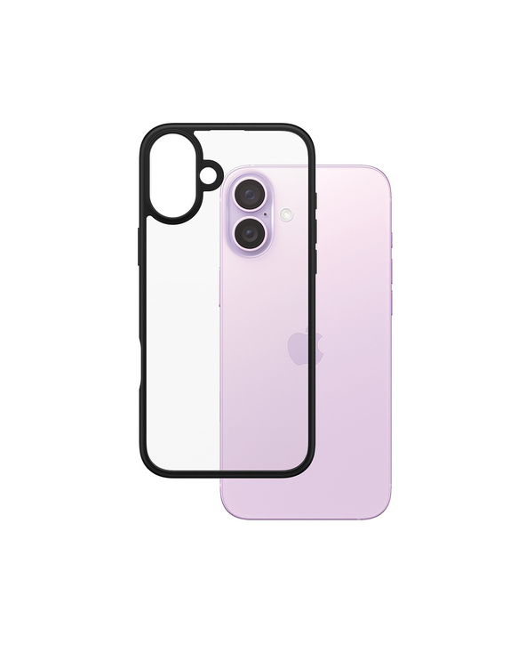 PanzerGlass  HardCase Transparent w. Black Frame iPhone 16 Plus coque de protection pour téléphones portables Housse