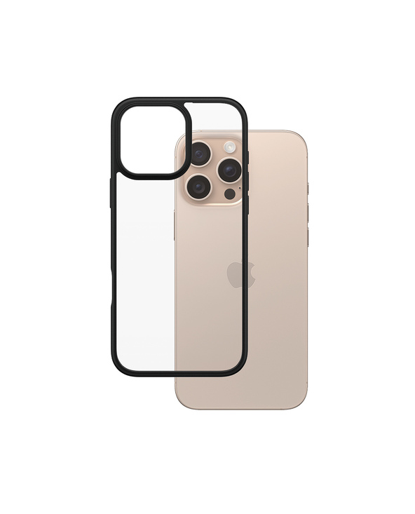 PanzerGlass  HardCase Transparent w. Black Frame iPhone 16 Pro Max coque de protection pour téléphones portables Housse