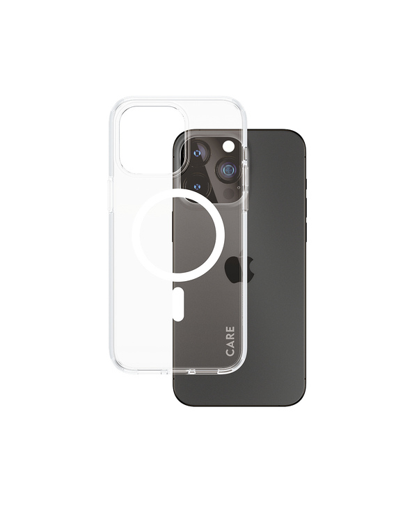 PanzerGlass CARE by  Flagship Case Transparent Urban Combat w. White MagSafe iPhone 15 Pro Max coque de protection pour téléphon