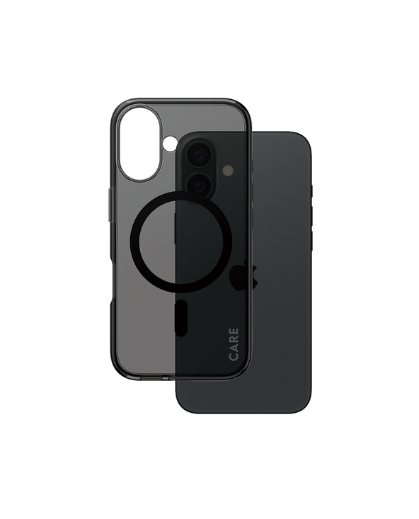 PanzerGlass CARE by  Flagship Case Smokey Urban Combat w. Black MagSafe iPhone 16 coque de protection pour téléphones portables 