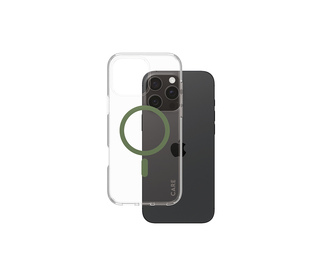 PanzerGlass CARE by  Flagship Case Transparent Urban Combat w. Green MagSafe iPhone 16 Pro Max coque de protection pour téléphon