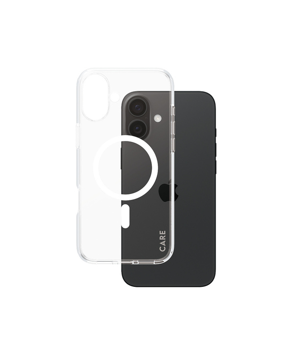PanzerGlass CARE by  Flagship Case Transparent Urban Combat w. White MagSafe iPhone 16 Plus coque de protection pour téléphones 
