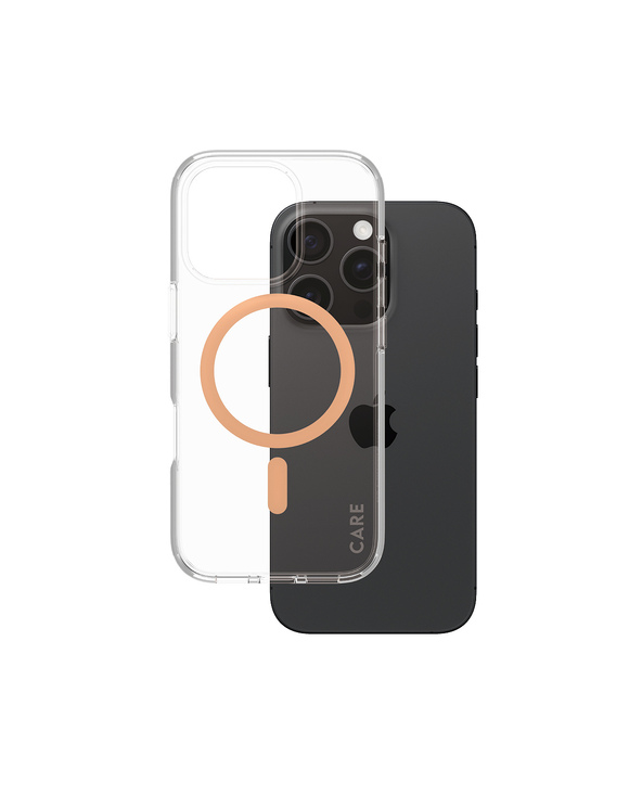 PanzerGlass CARE by  Flagship Case Transparent Urban Combat w. Peachy MagSafe iPhone 16 Pro coque de protection pour téléphones 