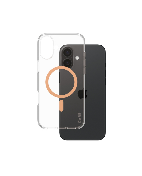 PanzerGlass CARE by  Flagship Case Transparent Urban Combat w. Peachy MagSafe iPhone 16 Plus coque de protection pour téléphones