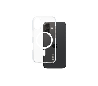 PanzerGlass CARE by  Flagship Case Transparent Urban Combat w. White MagSafe iPhone 16 coque de protection pour téléphones porta