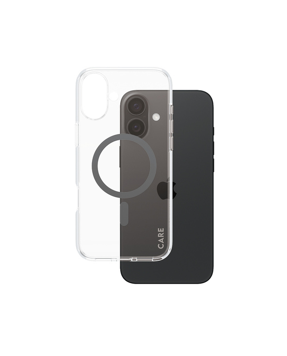 PanzerGlass CARE by  Flagship Case Transparent Urban Combat w. Black MagSafe iPhone 16 Plus coque de protection pour téléphones 