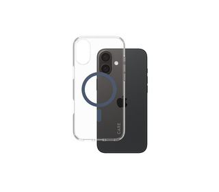 PanzerGlass CARE by  Flagship Case Transparent Urban Combat w. Blue MagSafe iPhone 16 Plus coque de protection pour téléphones p