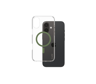 PanzerGlass CARE by  Flagship Case Transparent Urban Combat w. Green MagSafe iPhone 16 Plus coque de protection pour téléphones 