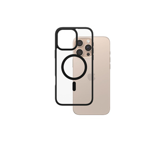 PanzerGlass  HardCase Transparent w. Black MagSafe & Frame iPhone 16 Pro Max coque de protection pour téléphones portables Houss