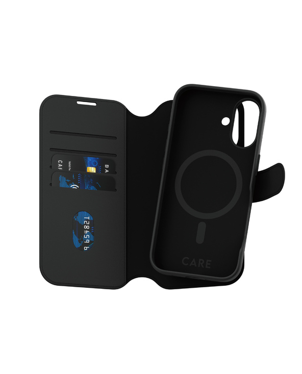 PanzerGlass CARE by  Feature Case Tango Two-in-One Wallet w. MagSafe iPhone 16 coque de protection pour téléphones portables Hou