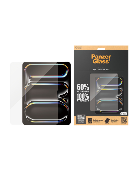 PanzerGlass  Screen Protector iPad Air 13'' (2024-2025) | iPad Pro 13'' (2024) | Ultra-Wide Fit Protection d'écran transparent A