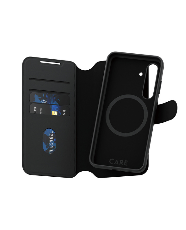 PanzerGlass CARE by  Feature Case Tango Two-in-One Wallet w. Qi Compatible Samsung Galaxy S24 coque de protection pour téléphone