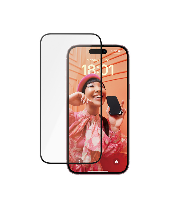 PanzerGlass  Ceramic Protection for iPhone 15 | Ultra-Wide Fit w. EasyAligner Protection d'écran transparent Apple 1 pièce(s)