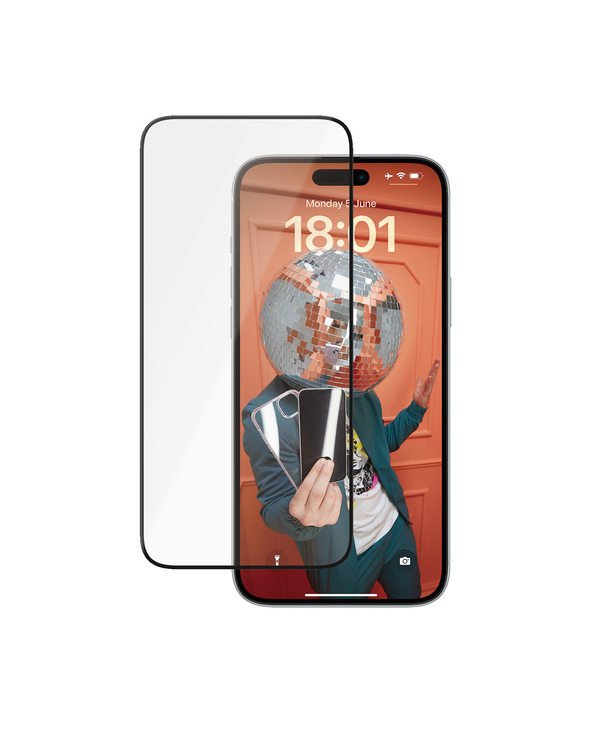 PanzerGlass  Ceramic Protection for iPhone 15 Plus | Ultra-Wide Fit w. EasyAlignerr Protection d'écran transparent Apple 1 pièce