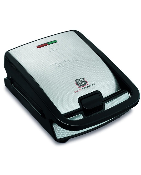Tefal Snack Collection SW852D gaufrier et appareil à croque-monsieur 700 W Noir, Acier inoxydable
