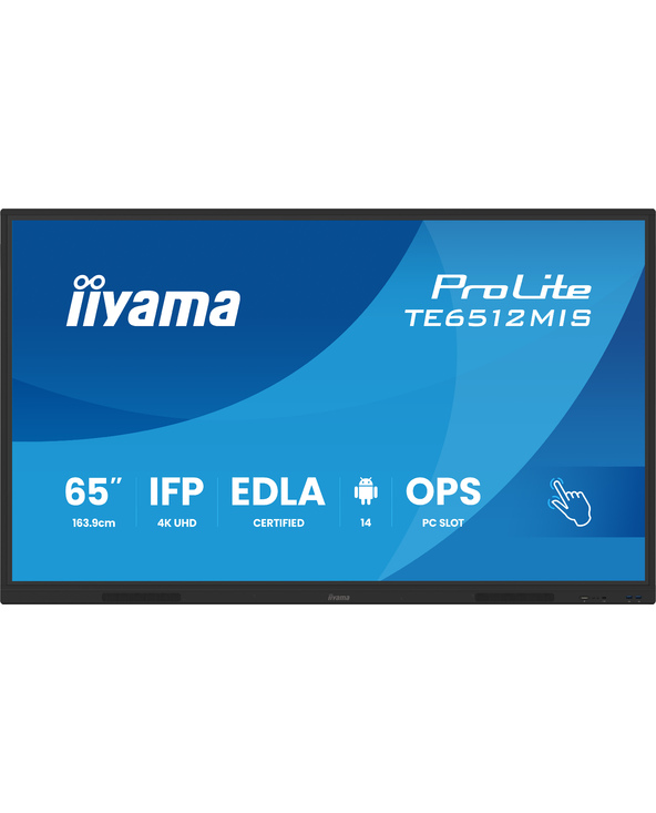 iiyama TE6512MIS-B4AG Écran d'affichage dynamique Écran plat de signalisation numérique 165,1 cm (65") LCD Wifi 400 cd/m² 4K Ult