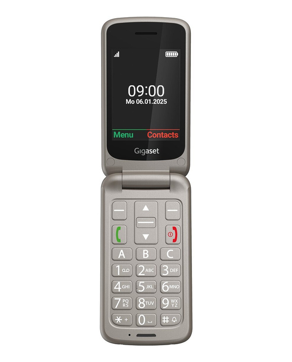 Gigaset GL595 7,11 cm (2.8") 114 g Gris Téléphone pour seniors