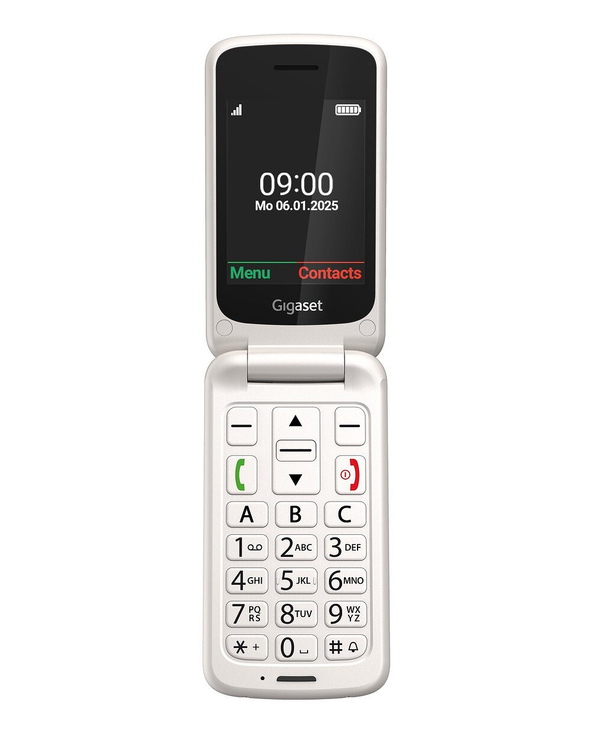 Gigaset GL595 7,11 cm (2.8") 114 g Blanc Téléphone pour seniors