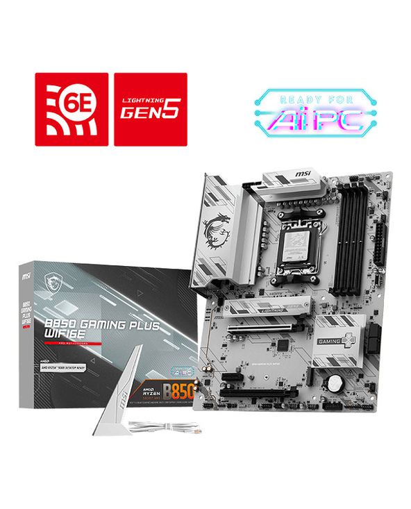 MSI B850 GAMING PLUS WIFI6E carte mère AMD B850 Emplacement AM5 ATX