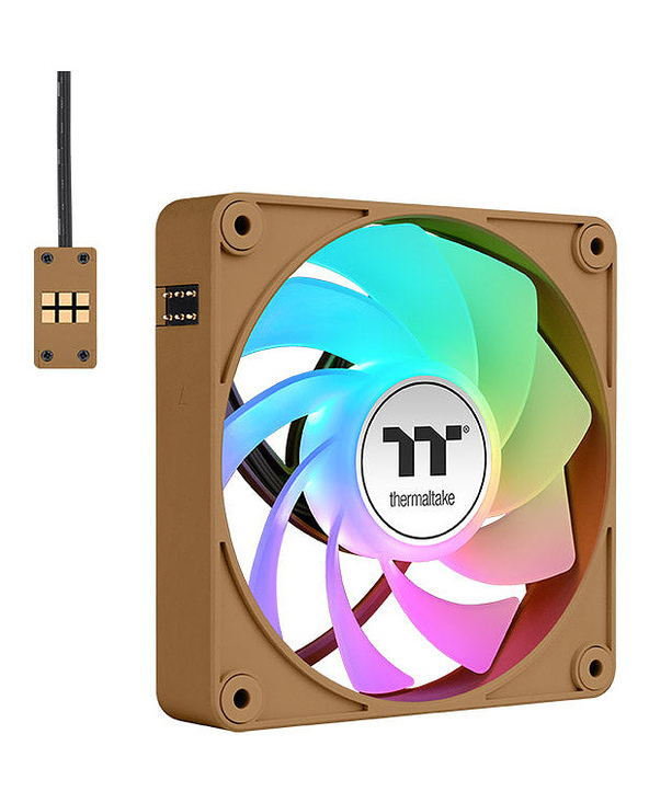 Thermaltake CT120 EX Reverse ARGB Sync PC Boitier PC Ventilateur 12 cm Marron, Sable 3 pièce(s)