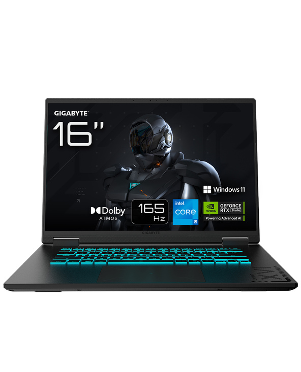 GIGABYTE GAMING A16 ORDINATEUR PORTABLE – 16", 165HZ WUXGA, INTEL CORE I5-13620H, RTX 5050, 16GO DDR5 5200MHZ, SSD GEN4 1TO, WIN
