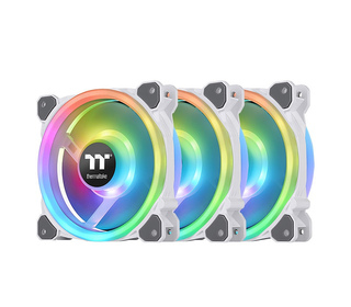 Thermaltake Riing Trio 12 RGB Radiator Fan White TT Premium Edition Universel Ventilateur 12 cm Blanc 3 pièce(s)