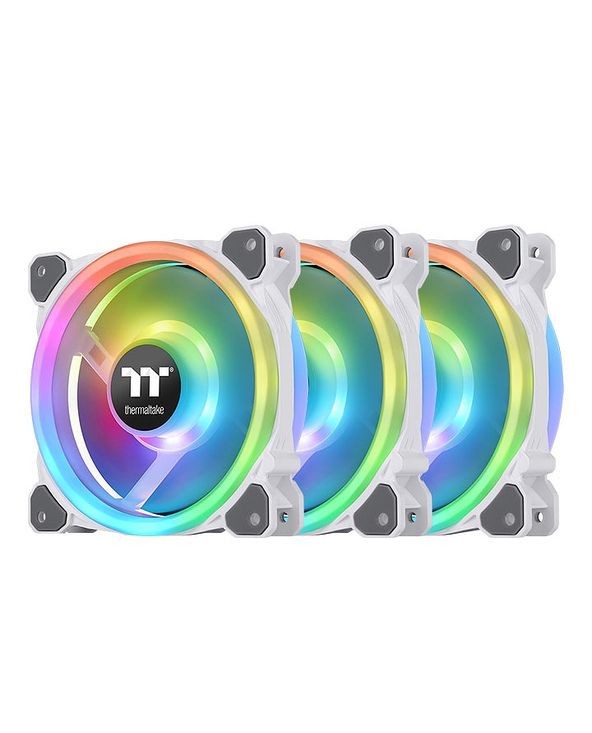 Thermaltake Riing Trio 12 RGB Radiator Fan White TT Premium Edition Universel Ventilateur 12 cm Blanc 3 pièce(s)