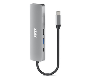 Port Designs 900162 hub & concentrateur USB Type-C Argent