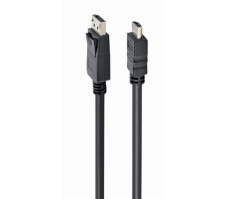 Gembird CC-DP-HDMI-10M câble vidéo et adaptateur HDMI Type A (Standard) DisplayPort Noir