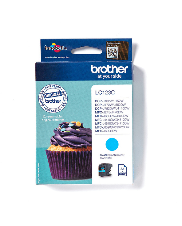 Brother LC123C - Cartouche d'encre originale – Cyan