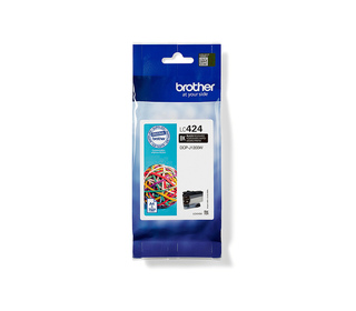 Brother LC424BK - Cartouche d'encre transparente - Noir