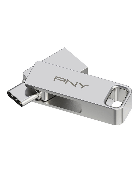 PNY DUO LINK lecteur USB flash 256 Go USB Type-A / USB Type-C 3.2 Gen 1 (3.1 Gen 1) Acier inoxydable
