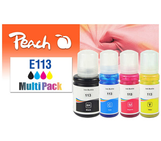 Peach 321322 cartouche d'encre 4 pièce(s) Compatible Rendement standard Noir, Cyan, Magenta, Jaune