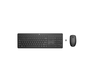 HP 230 WL MOUSE+KB COMBO FR clavier Souris incluse Bureau RF sans fil Noir