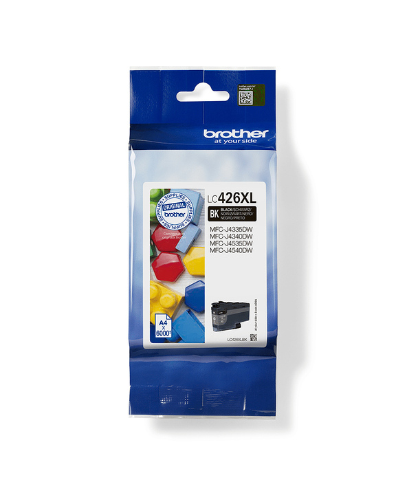 Brother LC426XLBK - Cartouche d'encre XL transparente et durable - Noir