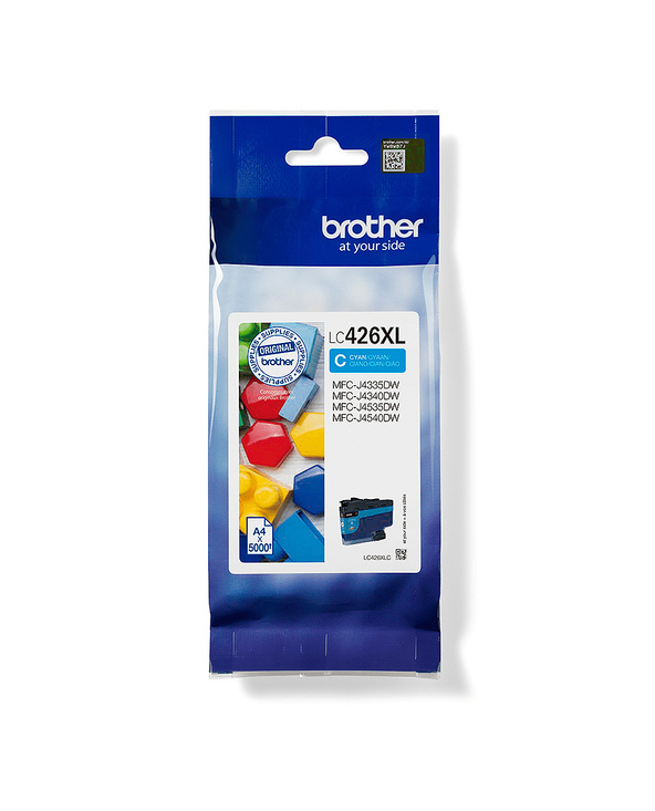 Brother LC426XLC - Cartouche d'encre XL transparente et durable - cyan