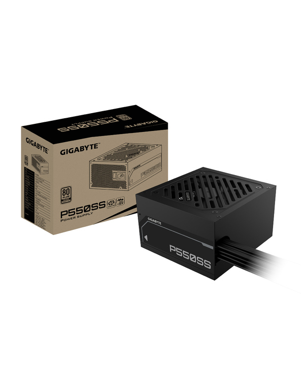 GIGABYTE P550SS Bloc d'Alimentation - PCIe 5.0, 80 PLUS Silver, Ventilateur 120 mm, Compatible ATX 3.0, Prise EU