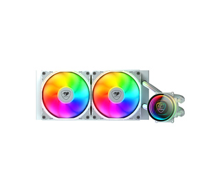 COUGAR Gaming Poseidon Elite ARGB 240 Boitier PC Refroidisseur de liquide tout-en-un Blanc