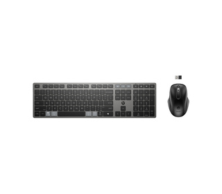 HP STORE 3PL clavier Souris incluse Bureau RF sans fil + Bluetooth Noir