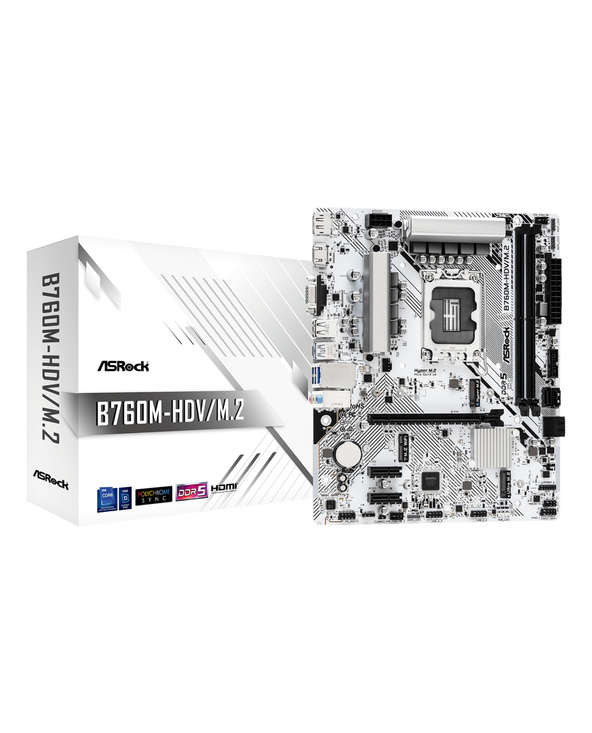 Asrock B760M-HDV/M.2 carte mère Intel B760 LGA 1700 micro ATX