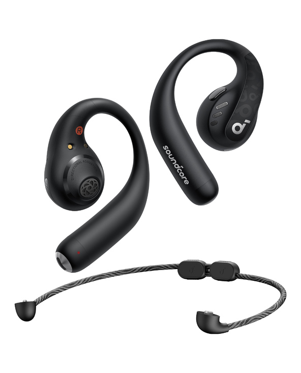 Soundcore AeroFit Pro Casque Sans fil Crochets auriculaires Appels/Musique/Sport/Au quotidien Bluetooth Noir