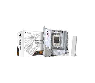 GIGABYTE X870I AORUS PRO ICE Carte mère - Compatible avec les processeurs AMD Ryzen série 9000, VRM 8+2+1 phases, jusqu'à 8400 M