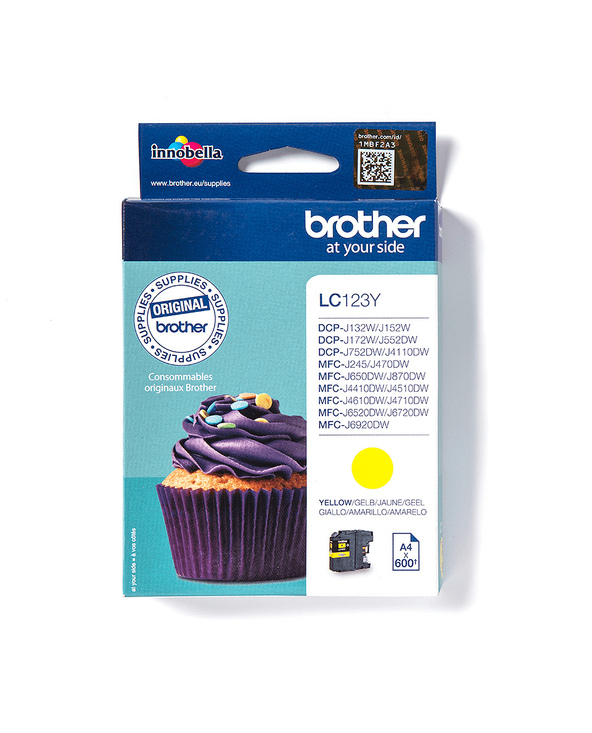 Brother LC123Y - Cartouche d'encre originale – Jaune